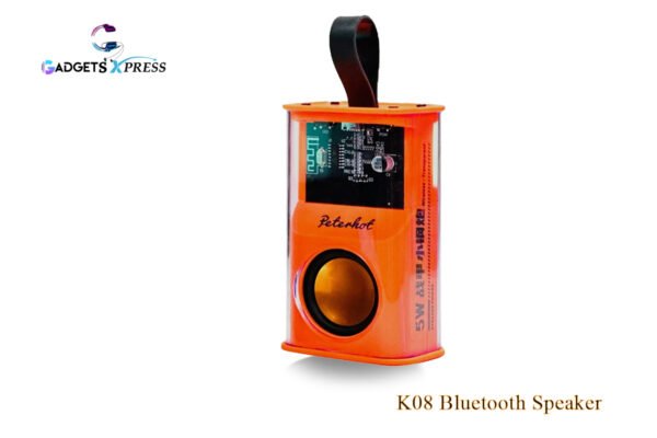 K08 Mecha Transparent Bluetooth Speakers | Wireless Stereo Surround Sound Audio Player